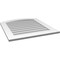 Ekena Millwork Arch Top Surface Mount PVC Gable Vent: Functional, w/ 3-1/2"W x 1"P Standard Frame, 28"W x 32"H GVPAR28X3201SF - alternate 2